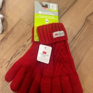 Mountain Warehouse Red Knitted Gloves